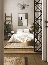 build a scandinavian style bedroom scene