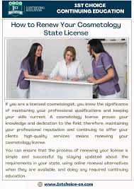 renew your cosmetology state license