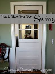 door swing! kitchen doors diy