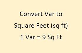 One square foot is equal to 0.09290304 square metres for the. Convert Var To Square Feet Land Area Unit Converter