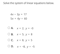 Linear Equations Below X 3y