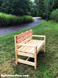25 Simple Diy Outdoor Bench Plans Free