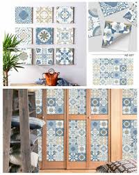 72pc Moroccan Style Tile Wall Stickers