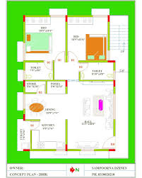 2 Bhk House Plan In First Floor 30x40
