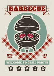 Retro Barbecue Party Restaurant Invitation Template Bbq Cookout