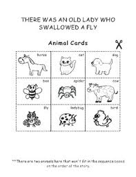 An old favorite as you've never seen it before! There Was An Old Lady Who Swallowed A Fly Sequencing Activity Tpt
