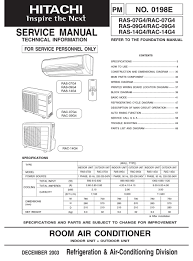 hitachi ras 07g4 service manual pdf