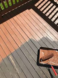 Old Deck Using Behr Deck Over