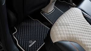 brabus floor mats leather quilted for