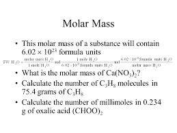 What Is The Molar Mass Of A Substance Major Magdalene