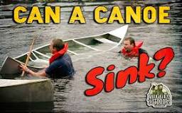 Do fiberglass canoes sink?