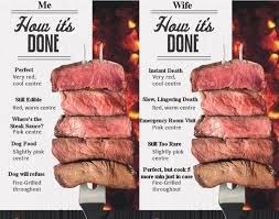 If you're cooking to impress and only a tender, juicy steak will cut it, don't be fooled into spending a fortune. Meat Doneness Chart At My House Funny
