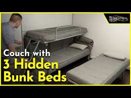 Couch With 3 Bunk Beds To Save