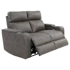 Dark Gray Power Reclining Loveseat