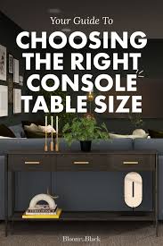 What Size Should A Console Table Be
