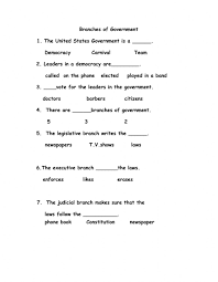 The _branch of government is made up of the court system. Three Branches Of Government Worksheet