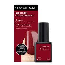 sensationail gel nail polish red the