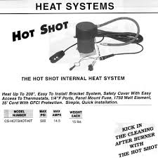 internal portable extractor heater kit