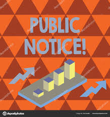 Conceptual Hand Writing Showing Public Notice Business
