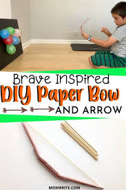 Here is the link to making the arrow: How To Make A Paper Bow And Arrow That Shoots Mombrite