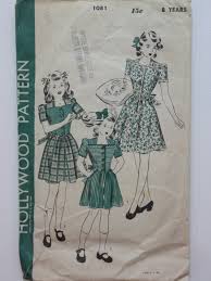 retro 1940 s sewing pattern hollywood