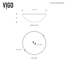 vigo white frost glass vessel bathroom sink