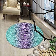 Free mainland uk delivery & best prices online guaranteed. Amazon Com Purple And Turquoise Small Round Rug Carpet Hippie Ombre Mandala Inner Peace And Meditation With Ornamen Small Round Rugs Round Rugs Rugs On Carpet
