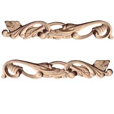 Carved Wood Scrolls Wooden Appliques