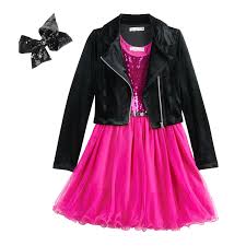 Girls 7 16 Plus Size Knitworks Belted Sequin Dress Moto