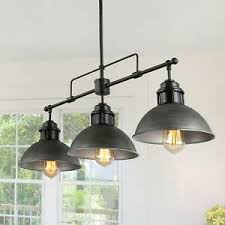 Our comprehensive range of vintage kitchen lighting includes everything from wall lights with cages to disc lamp shades. Log Barn Industrial Kitchen Pendant Linear Chandelier Brushed Antique Silver 708747351477 Ebay