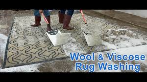 wool viscose rug cleaning process
