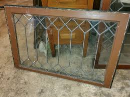 Antique Stained Glass Clear Leaded