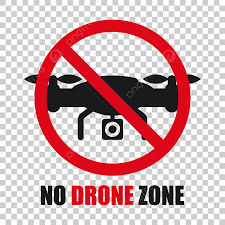 transpa no drone zone sign icon on