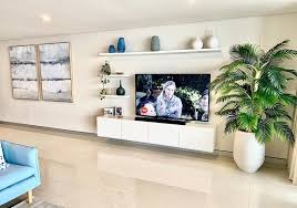 modern tips to decorate tv unit area