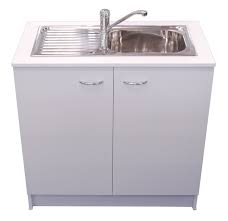 Stainless steel is invaluable in its durability. Kitchen Sink Mixer Cabinet Cupboard Laundry Storage Unit Rhb White 900mm Seytim Builders Package