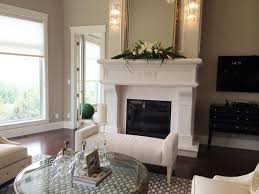 Chic Traditional Fireplace And Bench