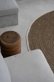 the seagr cotton round carpet