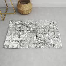 orlando white map rug by multiplicity