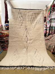 beni ourain rug boho modern handmade