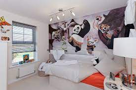 kung fu panda wall art alongside a
