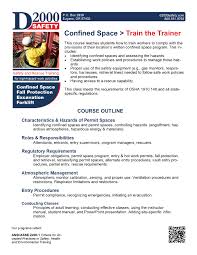 Confined Space Train The Trainer Archives D2000 Safety