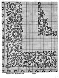 vine filet tablecloth patterns