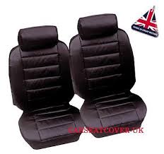 05 Padded Leather Look Car Seat Covers
