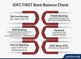 idfc first bank balance check by number