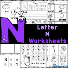 free printable letter n worksheets for