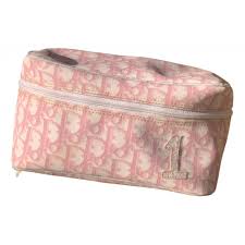 cloth travel bag dior pink in cloth