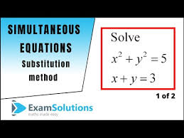 Simultaneous Equations How To Solve