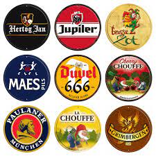 Decorman] Duvel Chouffe Jupiler holenderski belgijski piwo Metal Art znak  blaszany Vintage okrągły malarstwo prezent dekoracje barowe R 007 30  CM|Tablice i znaki| - AliExpress