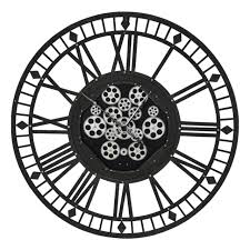 Gibbons Grey Wall Clock Earth Tones