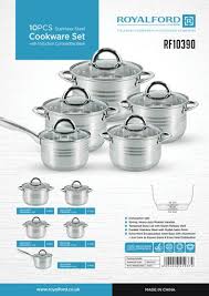 10pcs stainless steel cookware set